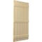 Ekena Millwork Americraft 6-Board, 3 Batten Exterior Real Wood Spaced Board-n-Batten Shutters, ARW401SB623X78NTH, PR ARW401SB623X78NTH - alternate 2